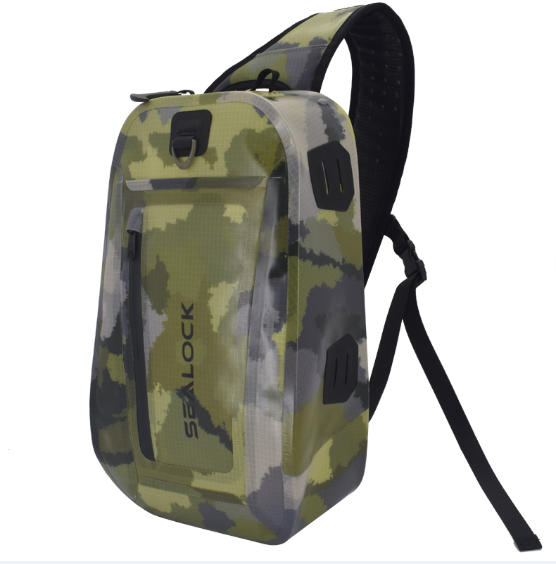 Waterproof sling backpack para sa pangingisda