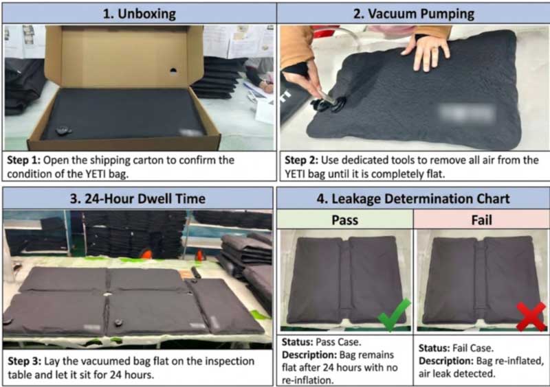 Paano Sinusuri ang Mga Dry Bag Bago Ipadala