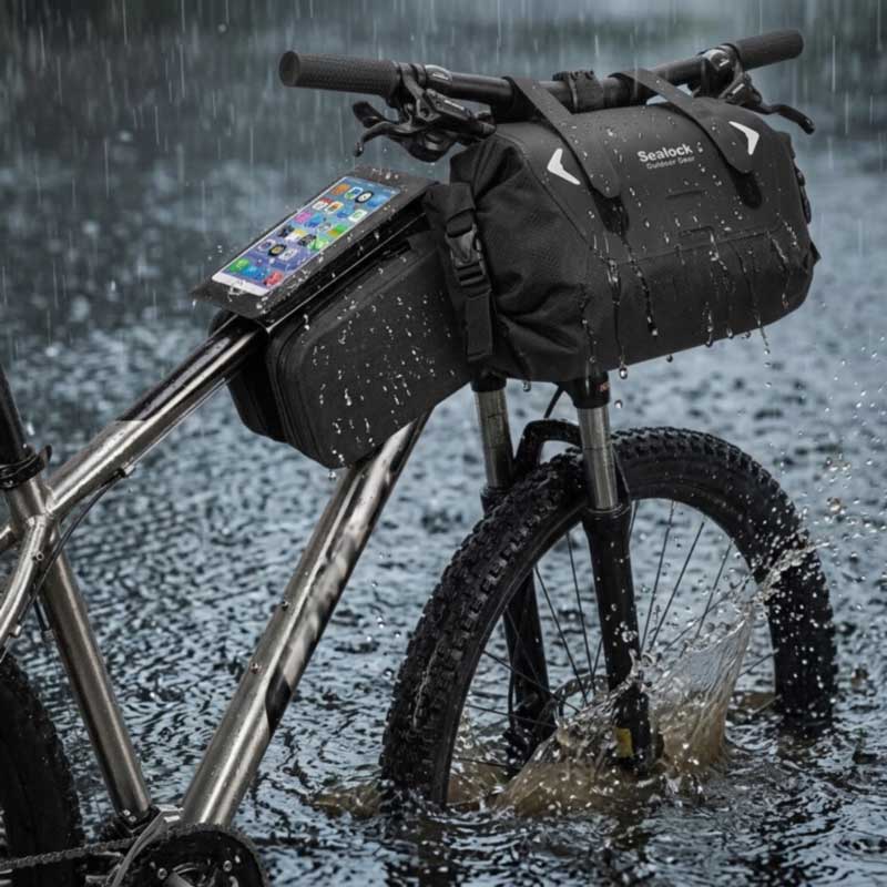 Mga Waterproof na Bike Bag — RF Welded, IPX6 | OEM, MOQ 200