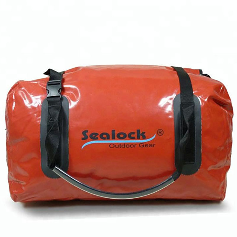 80Liter Waterproof Duffel Bag na May Pulang Pvc