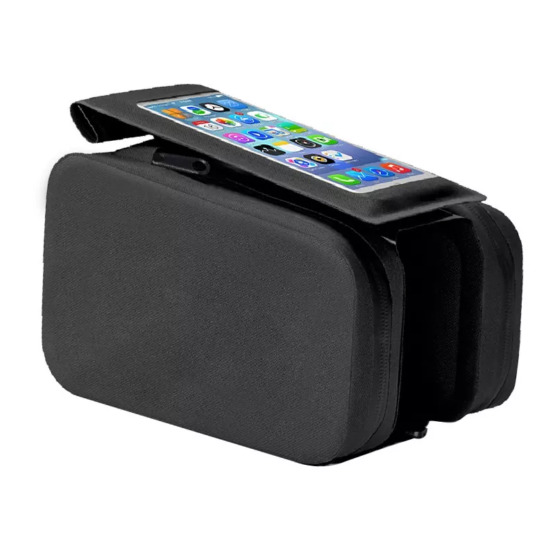 Bicycle Top Tube Bag na May Lalagyan ng Telepono